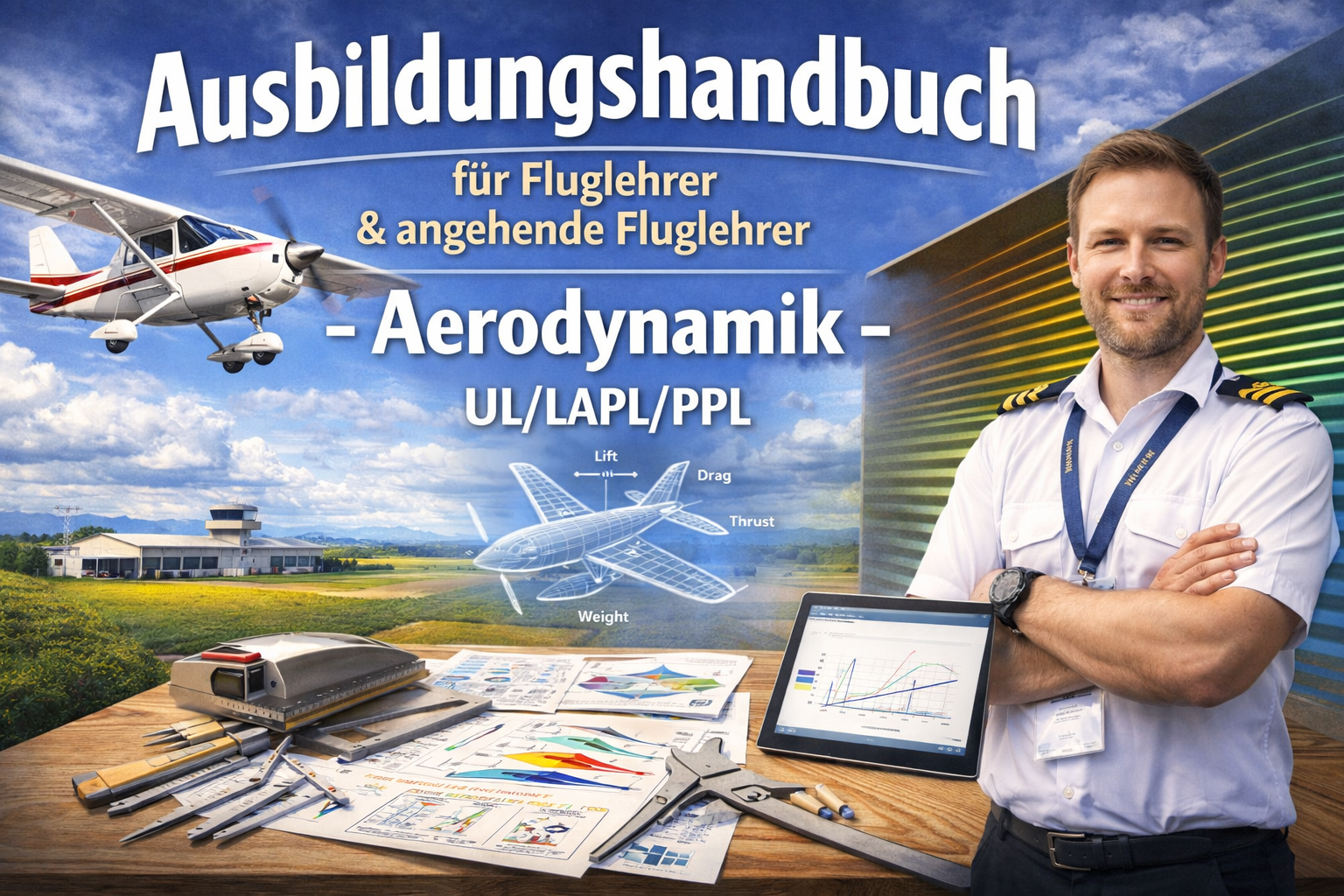 Ausbildungshandbuch - Aerodynamik - UL/LAPL/PPL für Fluglehrer & angehende Fluglehrer (Buch/Print)