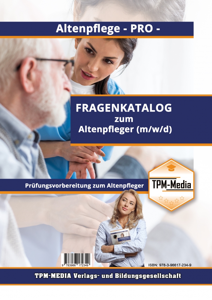 Bild 1 von Altenpfleger Pro (m/w/d) Fragenkatalog mit Lösungsbogen (eBook)
