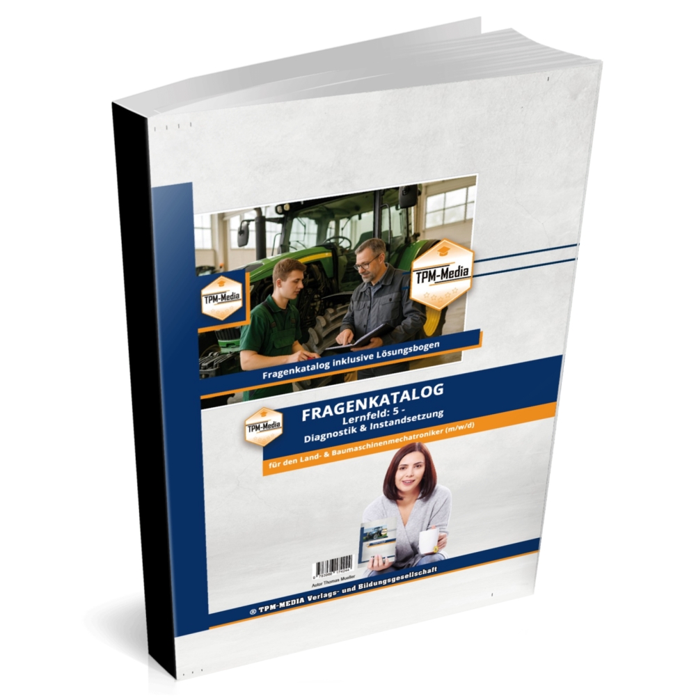 Bild 1 von Land- & Baumaschinenmechatroniker (m/w/d) – LF 5 Fragenkatalog (Buch/Print)