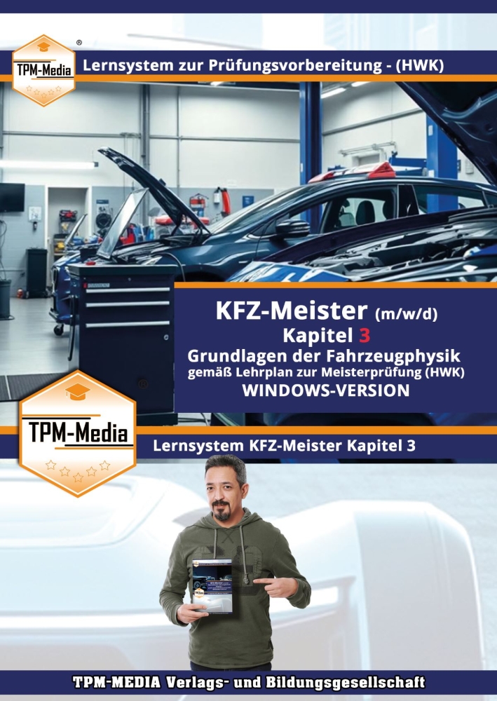 Bild 1 von KFZ-Meister (m/w/d) Kapitel 3 - Grundlagen der Fahrzeugphysik - (Download-Version)