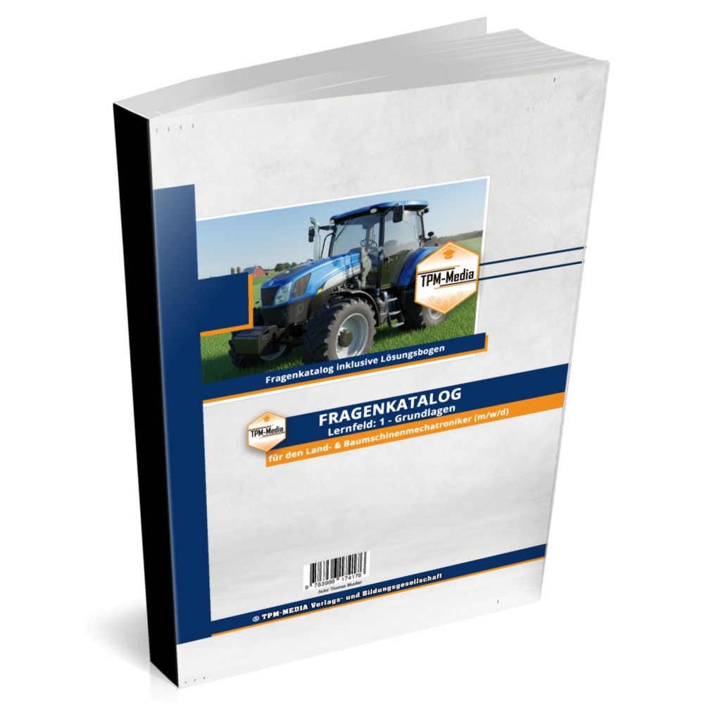 Bild 1 von Land- & Baumaschinenmechatroniker (m/w/d) – LF 1 Fragenkatalog (Buch/Print)