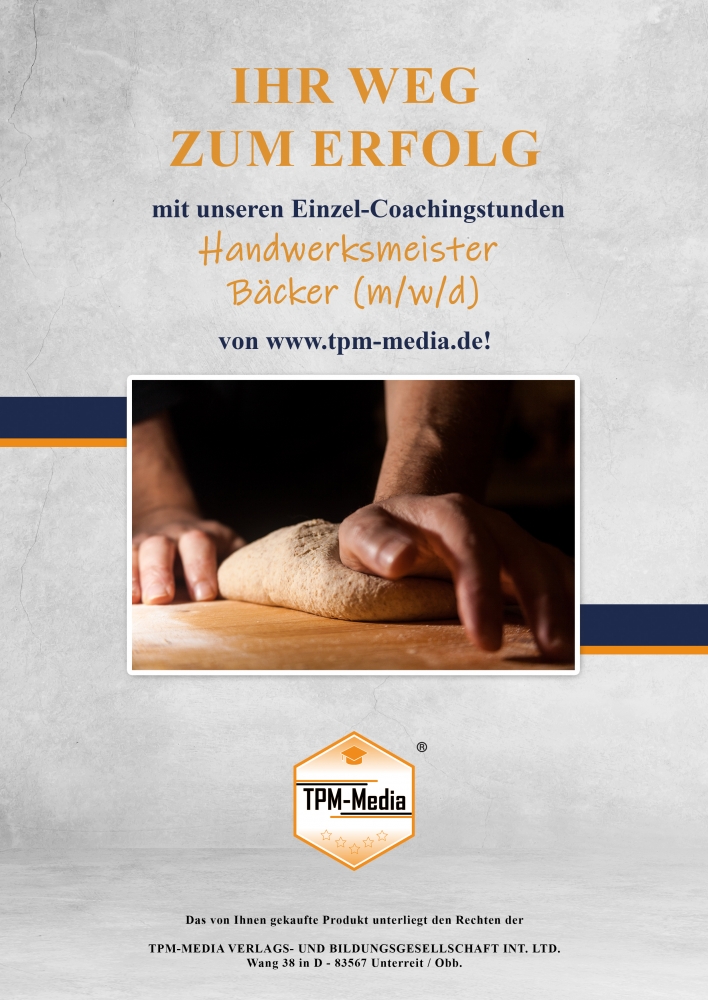 Bild 1 von Online-Coaching / Einzelstunden für den Bäckermeister (m/w/d)