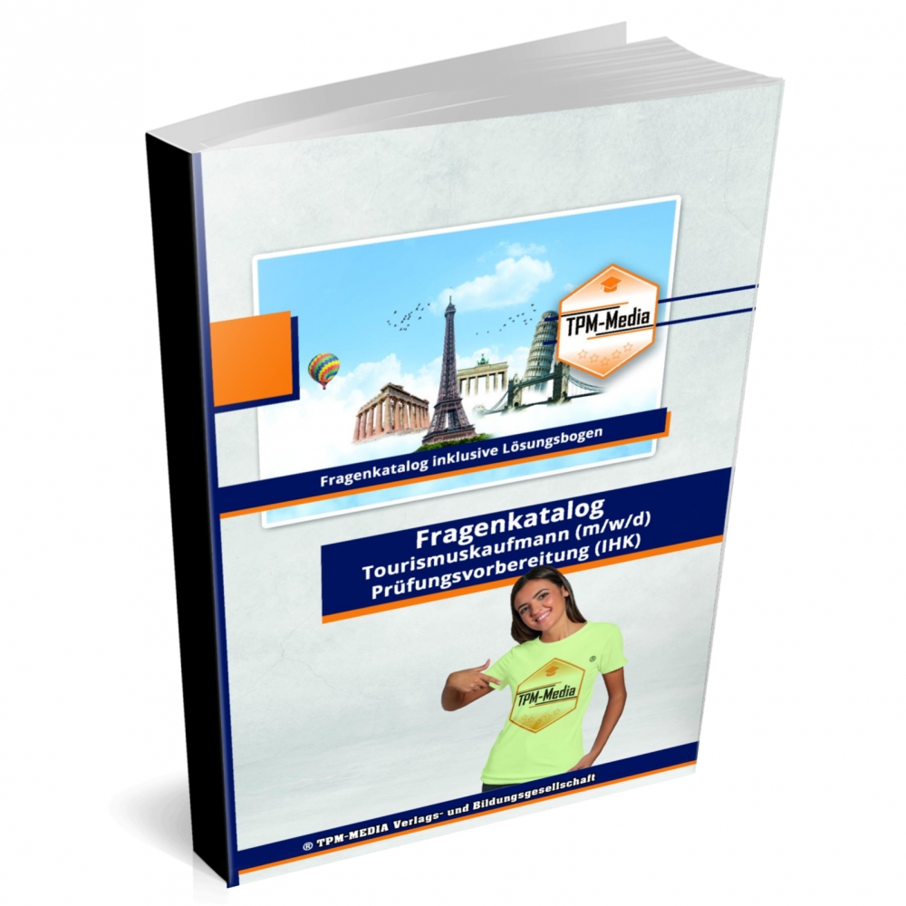 Bild 1 von Tourismuskaufmann (m/w/d) Fragenkatalog (Buch-/Printversion) incl. Lösungsbogen