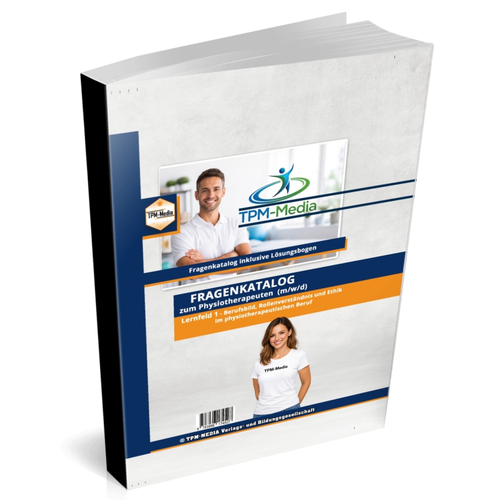 Bild 1 von Physiotherapeut (m/w/d) Fragenkatalog Lernfeld 1  mit über 2800 Lern- & Prüfungsfragen (Buch/Print)