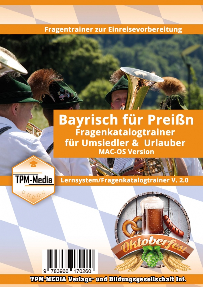 Bild 1 von Bayrisch für Preißn Lerntrainer für MAC & Windows  / (Varianten) MAC-OS-Version (Download)