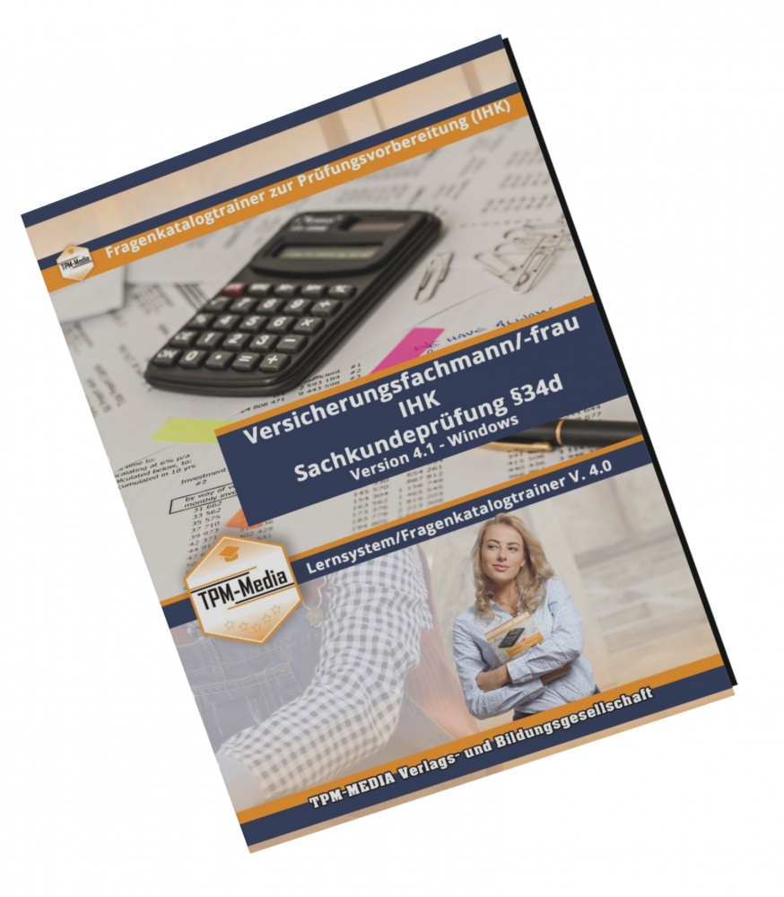 Bild 1 von Prüfungsvorbereitung zur Sachkundeprüfung §34d Versicherungsfachmann (IHK) 4.1 (Download-Version)  / (Betriebssystem) Windows-Version