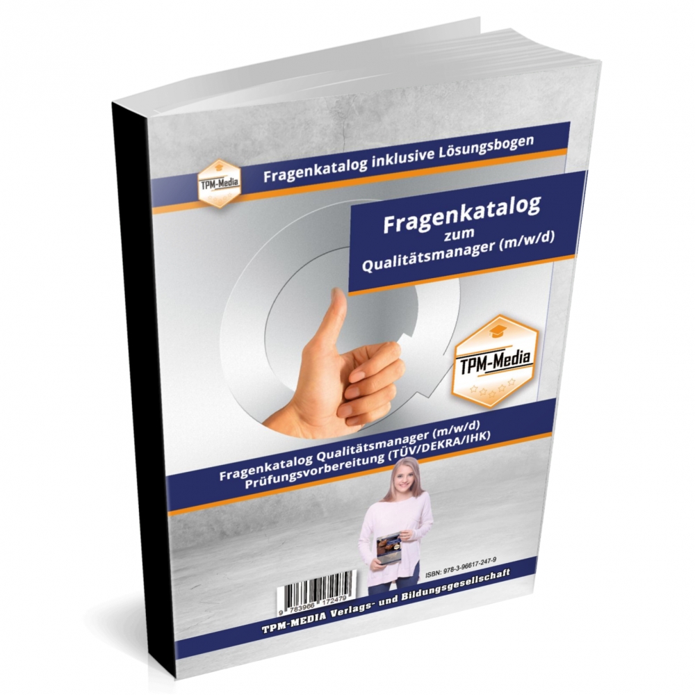 Bild 1 von Qualitätsmanager / Qualitätsbeauftragter - PRO (m/w/d) Fragenkatalog mit Lösungsbogen (Buchversion)