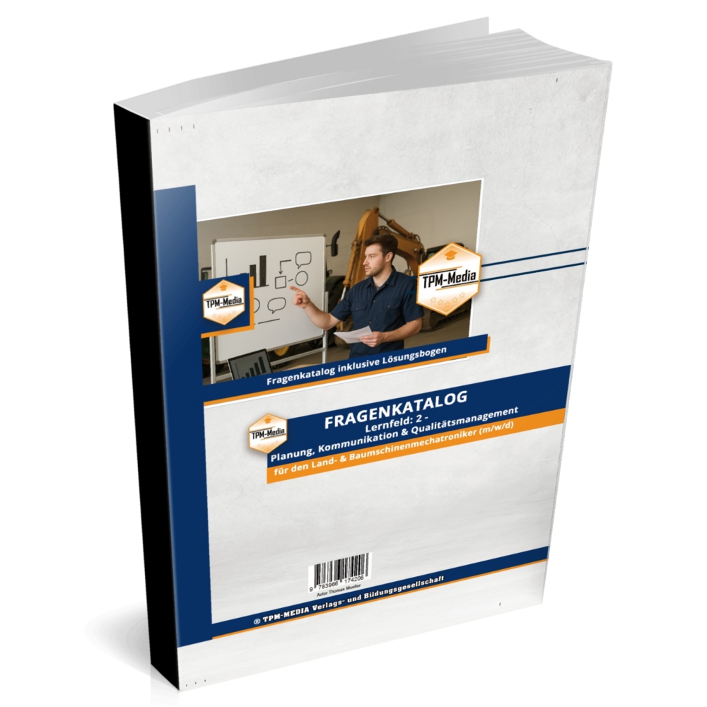 Bild 1 von Land- & Baumaschinenmechatroniker (m/w/d) – LF 2 Fragenkatalog (Buch/Print)