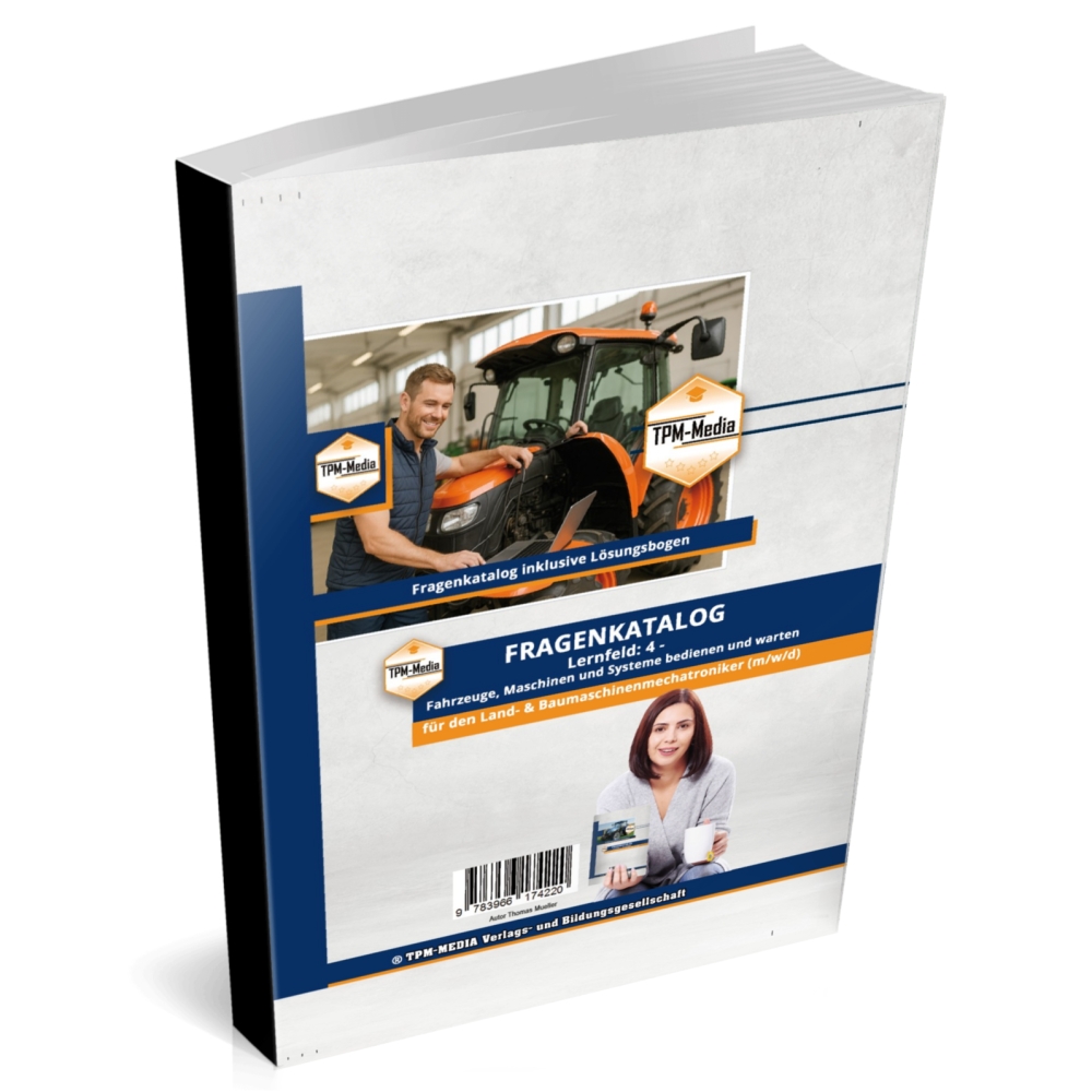 Bild 1 von Land- & Baumaschinenmechatroniker (m/w/d) – LF 4 Fragenkatalog (Buch/Print)