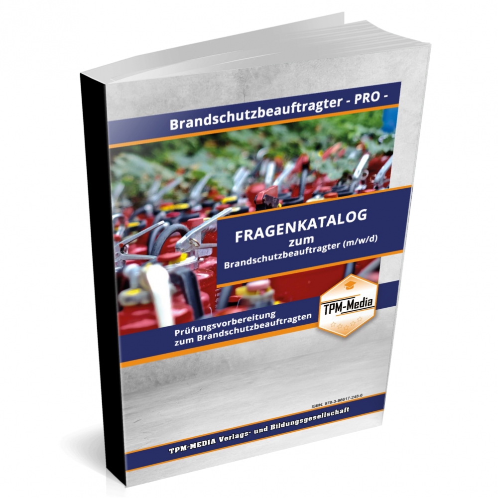Bild 1 von Brandschutzbeauftragter - PRO (m/w/d) Fragenkatalog mit Lösungsbogen (Buch-/Printversion)