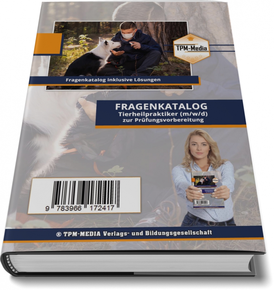 Bild 1 von Tierheilpraktiker (m/w/d) - Fragenkatalog mit über 4000 Lern-/Prüfungsfragen (Buch-/Printversion)
