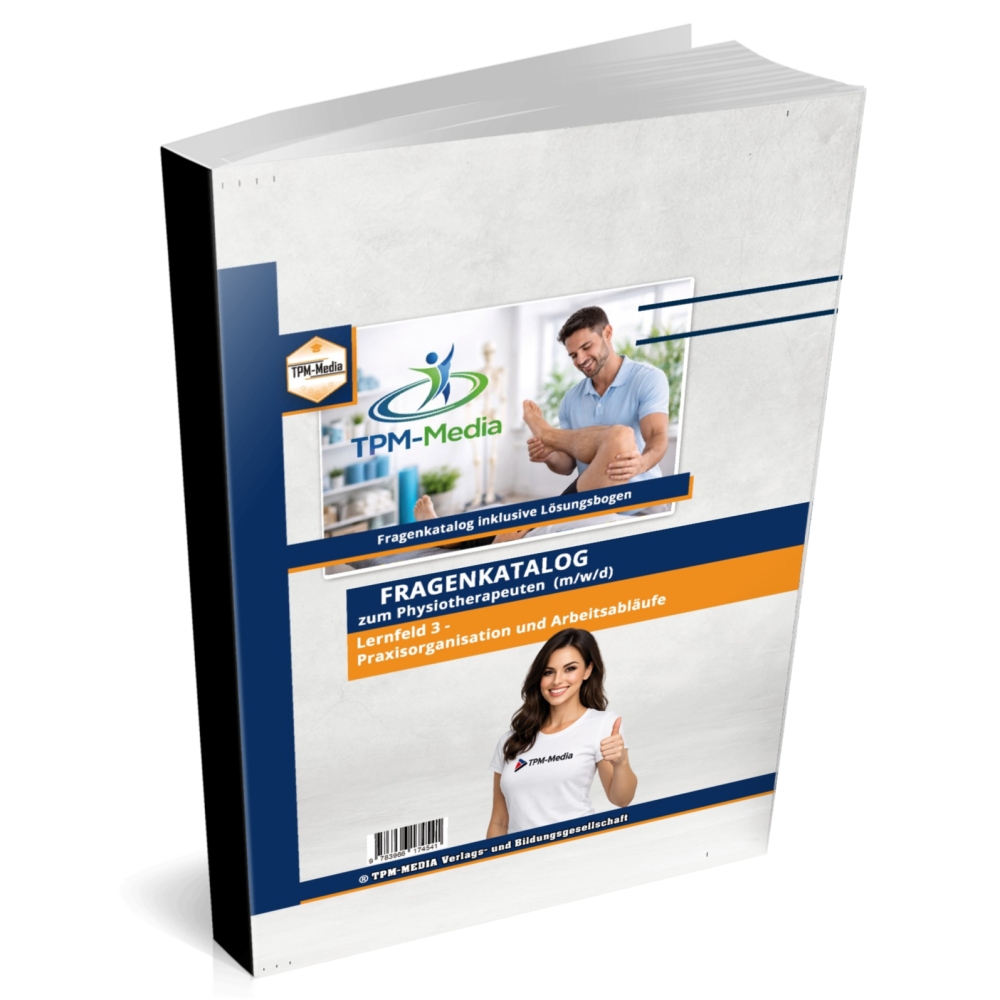 Bild 1 von Physiotherapeut (m/w/d) Fragenkatalog Lernfeld 3 mit über 2500 Lern- & Prüfungsfragen (Buch/Print)