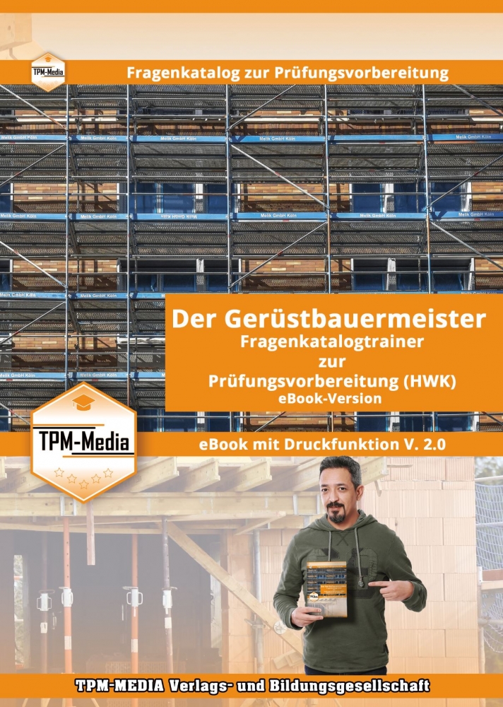 Bild 1 von Gerüstbauermeister (m/w/d) Fragenkatalog (eBook) zur Prüfungsvorbereitung (HWK)